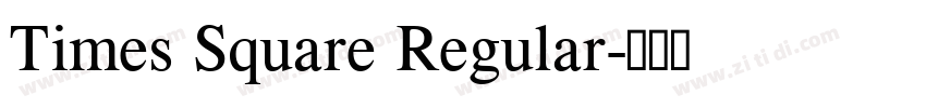 Times Square Regular字体转换